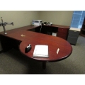 Mahogany C / U Suite Desk w P Top